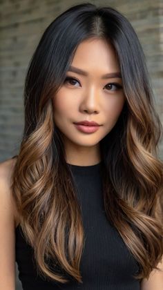 Wondering how to style Soft Layers Dark Fall Asian this fall? This trendy hairstyle adds texture and is perfect for showcasing your hair's natural beauty. Click for tips on achieving this stunning style! #SoftLayersDarkFallAsian #FallStyles #AsianHairstyles #HairInspo #LayeredHair #ConfidenceBoost Dark Caramel Hair, Deep Black Hair, Mahogany Brown Hair, Black Cherry Hair Color, Mocha Color Hair, Black Cherry Hair, Wine Hair Color