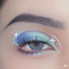 Blue Makeup Aesthetic, Mermaid Eye Makeup, Vampire Bride, Mekap Mata, 20 Makeup, Prom Look