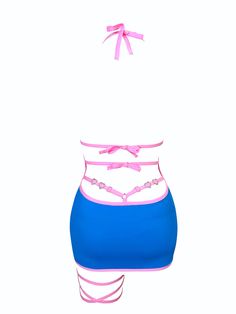 COTTON CANDY MINI DRESS | Shay Kawaii Dancer Fits, Yacht Party, Yellow Trim, Body Pose Drawing, Pink Trim, Mood Board Fashion, Rhinestone Heart, Aesthetic Grunge, Rave Outfits