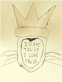 a drawing of a crown with the words i float you up i love you so