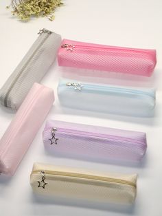 Cute Pencil Cases, Popsicle Stick Crafts House, Cool Pencil Cases, Girl School Supplies, Stylish School Bags, Star Decor