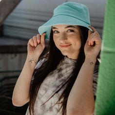 The icy aqua blue light teal hue of this textured wholesale bucket hat for women and girls noticeably upstages other solid color bucket hats with its beauty. one size fits most 100% cotton machine wash delicate or hand wash Aqua Blue Color, Bucket Cap, Hat For Women, Light Teal, Bucket Hats, Summer Months, Blue Glitter, Retro Look, Fashion Essentials