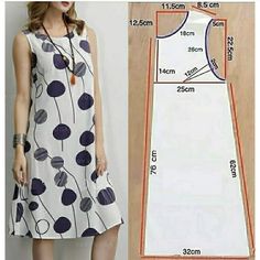 a women's dress size guide with measurements for the top and bottom half of it