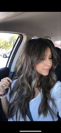 Subtle Ashy Highlights, Ashy Highlights, Layer Hair, Ash Brown Hair Color, Long Layer, Dark Ash, Balayage Blonde