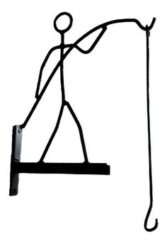 a black and white drawing of a person on a swing