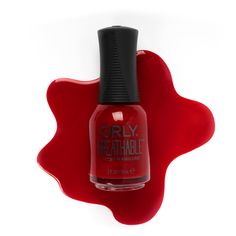 Orly Nail Lacquer Breathable - One In Vermillion - #2060064 - Nail Lacquer - Nail Polish at Beyond Polish Vermillion Nails, Orly Breathable, Instant Nails, Classy Nail Art, Nail Collection, Healthy Nails, Classy Nails, Beauty Supply, Nail Lacquer