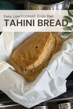 a loaf of tahiti bread in a paper wrapper