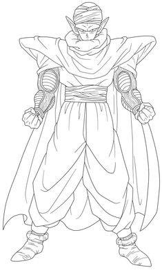 gohan from dragon ball coloring pages for kids to print out and color on the page