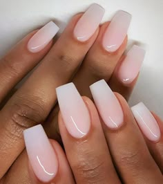 Gel French Manicure, French Pedicure, Nails Elegant, Simple Acrylic Nails, Nails Classy, Nails Square, Summer Acrylic Nails, Acrylic Nails Coffin Short, Short Acrylic Nails Designs