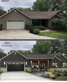 before and after pictures of a house in the suburbs