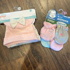 3 Pack Hats And 4 Pack Mittens. Comes From A Smoke Free Home. Cute Soft Pink Hat, Newborn Hats, Pride Rainbow, Disney Accessories, Rainbow Pride, Future Baby, Girl Clothes, Pink Gray