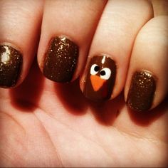 thanksgiving-nails Nail Art For Girls, Line Nail Art, Fingernail Designs, Lines On Nails