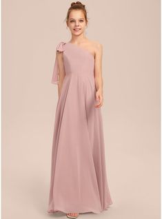 JJ's House Bow Chiffon One Shoulder Junior Bridesmaid Dresses Fall Spring Summer Winter A-line Back Zip Dusty Rose Floor-Length Pink Sleeveless Junior Bridesmaid Dress. #JJ's House #Bow #Chiffon #OneShoulder #JuniorBridesmaidDresses #Fall #Spring #Summer #Winter #Aline #BackZip #DustyRose #FloorLength #Pink #Sleeveless #JuniorBridesmaidDress Young Bridesmaid Dresses, Bridesmaid Dresses Fall, Kids Bridesmaid Dress, Dusty Pink Bridesmaid Dresses, Casual Bridesmaid Dresses, Trendy Bridesmaids, Burgundy And Blush Wedding, Girls Bridesmaid Dresses, Girls Attire