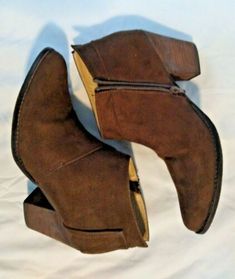 Coconuts by Matisse Moonlight Ankle Boots Booties Brown Suede Size 9.5 | eBay Block Shoes, Workwear Brands, Faux Leather Heels, Slipper Shoes, Suede Heels, Brown Suede, Boot Shoes Women, Leather Heels, Bootie