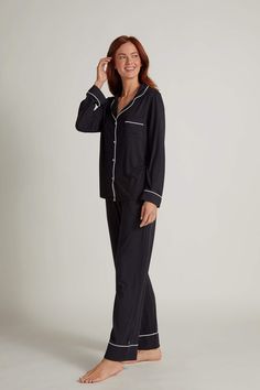 Inspired by vintage tailored pajamas, these classic sets exude feminine elegance. Side pockets, relaxed elastic waist and classic cuff lends familiarity and ease to your new favorite lounge bottom. This exclusive new collection is crafted in Egypt with old world attention to detail. A classic look, thoughtfully designed and crafted Relaxed elastic waist with added side pockets We travel the world's markets searching for the finest fabrics and most skilled boutique craftsmen. This classic pajama Pajama Collection, Sewing Shop, Lounge Shirt, Feminine Elegance, Classic Pajamas, Mens Loungewear, Pajama Pant, Fine Yarn, Lounge Shorts