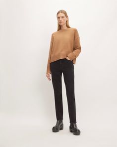 The Way-High Slim Jean Coal – Everlane Relaxed Fit Straight Jeans For Fall, Modern Straight Silhouette Bottoms For Fall, Stretch Bottoms With Straight Silhouette For Fall, Everlane Straight Leg Bottoms For Fall, Everyday Everlane Bottoms For Fall, Relaxed Fit Straight Bottoms For Fall, Straight Bottoms Relaxed Fit For Fall, Fall Straight Fit Bottoms, Everlane Relaxed Fit Bottoms For Fall