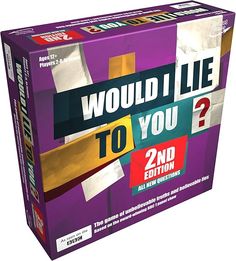 a purple box with the words would i lie to you? and 2 nd editor