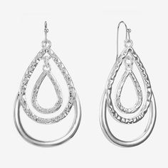 Maximum movement is achieved as these teardrop earrings sway with your every step.Metal: Silver-tone metalJewelry photos are enlarged to show detail.Earring Back: WireMetal Color: Silver ToneEarring Length: 2 InchEarring Width: 1 1/4 InchCare: Wipe CleanEarrings Type: Wire EarringsEarrings Style: Drop EarringsMetal: ZincCountry of Origin: Imported Modern Hypoallergenic Metal Teardrop Earrings, Modern Metal Hypoallergenic Teardrop Earrings, Pierced Metal Teardrop Chandelier Earrings, Hypoallergenic Metal Drop Teardrop Earrings, Hypoallergenic Metal Teardrop Drop Earrings, Hypoallergenic Metal Teardrop Earrings, Silver Metal Teardrop Pendant Drop, Silver Metal Teardrop Pendant, Nickel-free Metal Teardrop Earrings