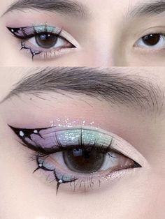 Makeup Hooded Eyes, Eyeshadow Application, Anime Eye Makeup, Doll Eye Makeup, Korean Eye Makeup, Hooded Eye Makeup