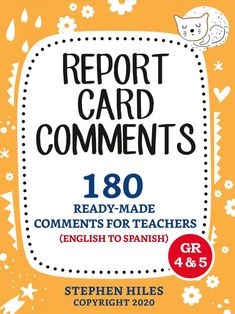 Here Are Report Card Comments Effective Feedback, Card Writing