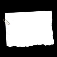 a white piece of paper with a metal clip on it and a pin in the middle