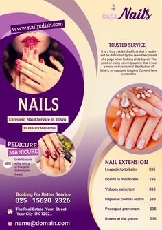 Nail Posters Ideas, Nail Art Flyer Design, Nail Art Offer Poster, Nail Promotion Poster, Nail Art Poster Design, Nails Flyer Design, Nail Advertising Ideas, Nail Poster Design