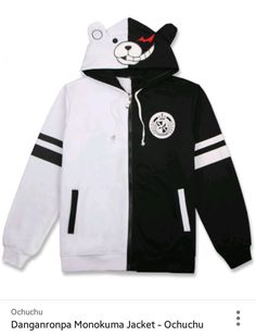 Monokuma Cosplay, Anime Danganronpa, Danganronpa Monokuma, Anime Cosplay Costumes, Anime Costumes, White Bear, Unisex Jacket, Cool Hoodies