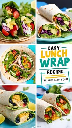 Spice up your lunchtime with these tasty wrap recipes. Easy to make and full of fresh ingredients, they're sure to satisfy.