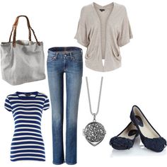 Casual Outfit Blue White Striped Shirt Outfit, White Striped Shirt Outfit, Striped Shirt Outfit, Outfit Cardigan, Blue And White Striped Shirt, Fashion Friday, Dressy Casual, New Wardrobe