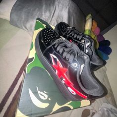 Bapesta Low Shark 5.5 Brand New Shoes Bape, Bapesta Shoes, Bape Shoes, Bape Black, Bape Sta, Wishlist 2024, Star Shoes, Swag Shoes, Anime Aesthetic