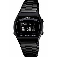 Casio Vintage Digital Black Casio Black Watch, Casio Digital, Mens Digital Watches, Casio Vintage, Mens Watches Black, Metal Straps, Buy Watches, Unisex Watches, Style Noir