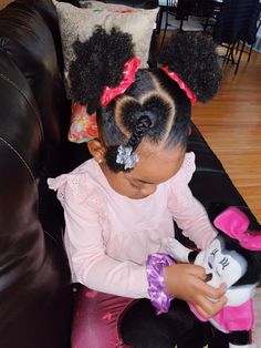 Black Toddler Hairstyles, Girls Hairdos, Kid Hair, Lil Girl Hairstyles, Toddler Hairstyles