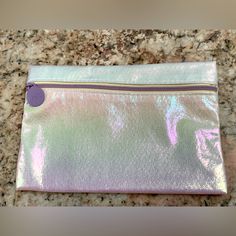 Cute Brand New Glam Bag, Never Used. Glam Bags Are Approx 4.5-5” Tall & 6.5-7” Wide. Sold As Pictured. Ipsy Glam Bag Plus, Ipsy Bags, Ipsy Glam Bag, Ipsy Bag, Glam Bag, Shiny Silver, Cosmetic Bags, Cosmetic Bag, New Color