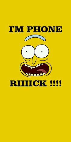 the simpsons face with text that says i'm phone rihick