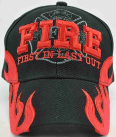 FIRE DEPT FIRE FIRST IN LAST OUT FLAMES CAP HAT BLACK FIRE DEPT FIRE FIRST IN LAST OUT FLAMES CAP HAT BLACK NEW - WITH TAGS 100% High End Acrylic Logos and designs are fully embroidered Size: One Size Fits All VELCRO ADJUSTMENT Shipping Payment Terms of Sale SHIPPING We ship Worldwide. We ship to USA 48 continental states, Item usually will be shipped out within 1~3 business days after payment received. We only ship to confirmed addresses. Non USA Customers: First Class International Mail in som Apparel Design Inspiration, Ralph Lauren Baseball Cap, T Shirt Design Template, Bucket Cap, Ralph Lauren Leather, Winter Hats For Men, Guys Clothing Styles, Hat Patches, Black Fire