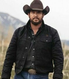 #ad Top Rated MENS YELLOWSTONE BLACK SUEDE LEATHER COLE HAUSER RIP WHEELER STYLISH JACKET, Men's Clothing Tactical Gentleman, Cowboy Pics, Rip Yellowstone, Cowboy Outfit For Men, Cowboy Character, Yellowstone Outfits, Rip Wheeler, Piper Perabo, Cowboy Fashion