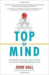 the top of mind book cover with an image of a red ball on top of white balls