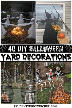 halloween yard decorations that are easy to make and fun for the whole family - 40 diy halloween yard decorations