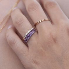 Starling Jewelry Starling Jewelry, Rings Amethyst, St Valentine, Hamsa Bracelet, The Third Eye, Black Wedding Band, Grey Diamond, Pave Ring, Turquoise Rings