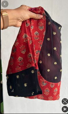 Saree Combination, Hand Worked Blouse, Blouse Handwork, Ajrak Print, Simple Blouses, Worked Blouse, Heavy Blouse, Formal Saree