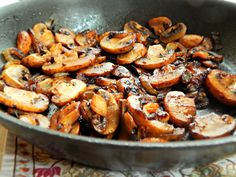 the food is cooked and ready to be eaten in the skillet on the stove