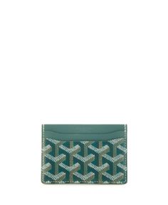 Pre-Owned Goyard Saint Sulpice Card Holder Coated Canvas Exterior Colors, Colorful Interiors, Card Holder, Pick Up, In Store, Buy Online, Handbags, Free Shipping, Canvas