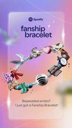 an advertisement for the sporty fanship bracelet