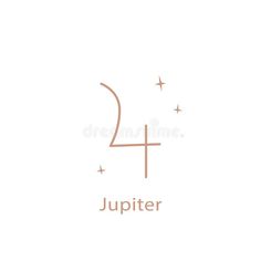 the number four with stars on white background royalty illustration