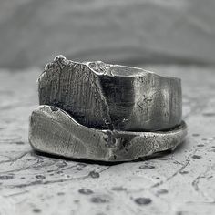 Chunky silver ring from handwriting jewelry for men modern - Etsy 日本 Brutalist Sterling Silver Ring For Anniversary, Brutalist Sterling Silver Signet Ring Gift, Brutalist Silver Rings As A Gift, Brutalist Sterling Silver Rings As Gift, Brutalist Sterling Silver Rings For Gift, Wear Multiple Rings, Union Rings, Ring Combinations, Custom Handwriting Jewelry