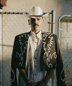 Black Cowboy Fashion, Cowboy Outfit Inspo Men, High Fashion Cowboy, Queer Cowboy Aesthetic, Mexican Cowboy Aesthetic, Cowboy Photoshoot Men, Corporate Cowboy, Dapper Cowboy, Goth Cowboy Aesthetic