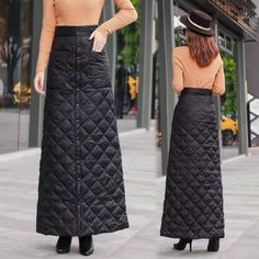 Black High Waist Autumn Winter Long Skirt
​ Winter Long Skirt, Long Skirt Winter, Skirt Streetwear, Cotton Skirts, Button Fashion, Cheap Skirts, High Waisted Maxi Skirt, Black Down, Long Maxi Skirts