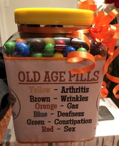 Diy 50th Birthday Gifts, Ideas For 40th Birthday, Funny 60th Birthday Gifts, 50th Birthday Party Ideas For Men, Homemade Birthday Gifts, Fest Temaer, Homemade Gift Ideas, 50th Birthday Decorations, Homemade Birthday