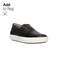 in stock Chic Leather Sneakers With Perforations, Chic Leather Sneakers With Perforated Toe Box, Chic Black Leather Sneakers, Sneakers Online, Platform Sneakers, Slip On Sneakers, Platform Heels, Sneakers Black, Pick Up