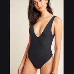 Brand New Womens Swim, One Piece Swimsuit, Anthropologie, Swimming, One Piece, Brand New, Women Shopping, Black, Color